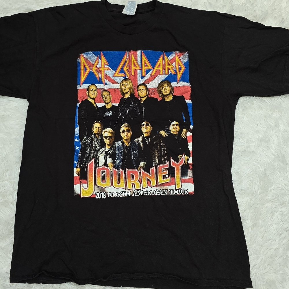Def Leppard and Journey 2018 tour band shirt size XL